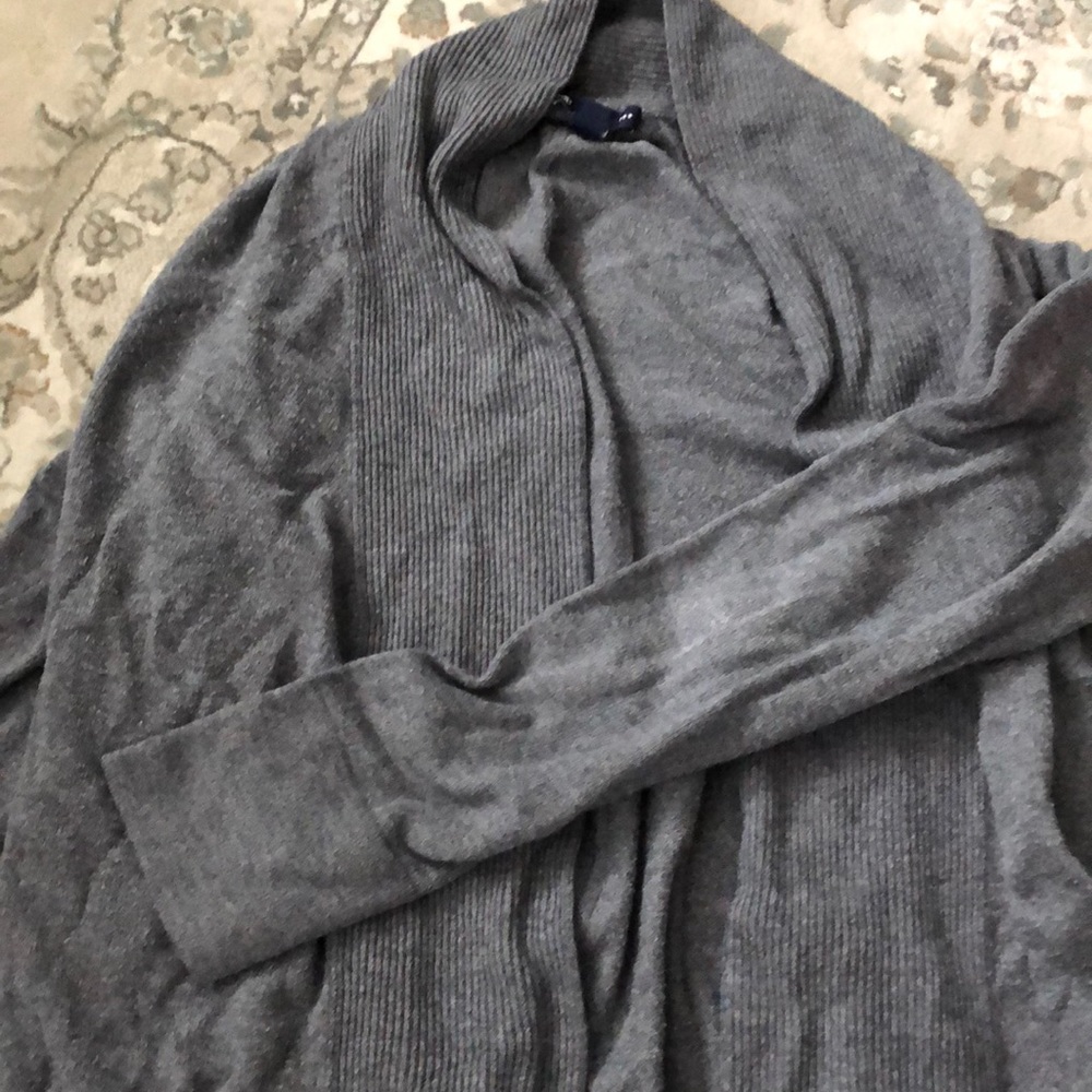 Gray cardigan